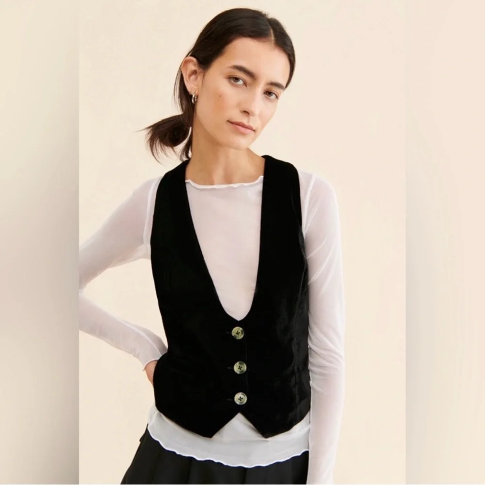 Free People We the Free Libby velvet vest - Picture 3 of 4